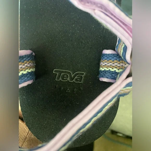 Teva Free People NWT Womens Midform Universal Woven Sandals Lupine/Black Size 9 - Picture 8 of 10